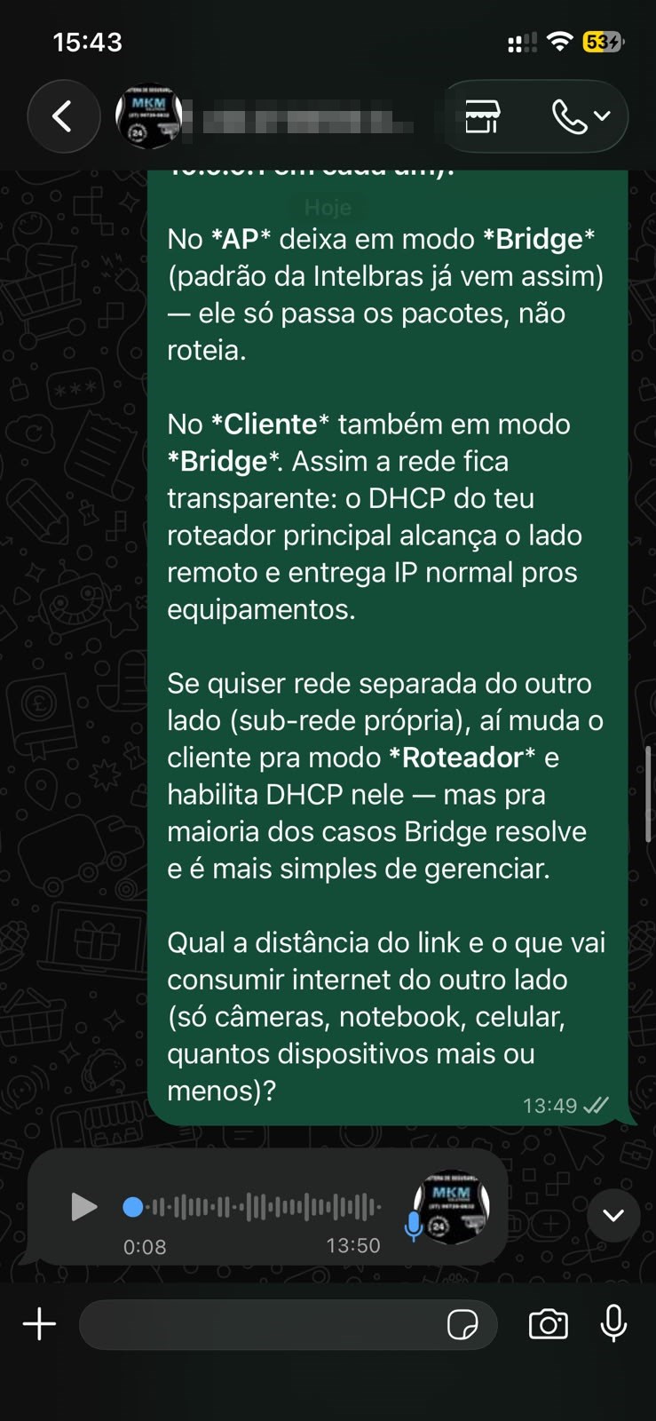 Print real de atendimento